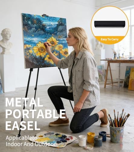 Easel Stand for Sign, Art Painting Artist Display Tripod 17" to 63"