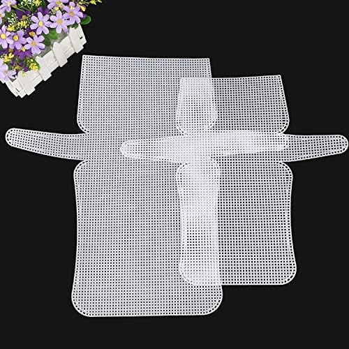 Allazone 57 PCS Mesh Plastic Canvas Sheets Kit Including 24 PCS Plastic Canvas, 12 Color Acrylic Yarn for DIY Crafts Embroidery Cross Stitch, Acrylic Yarn Crafting, Knit and Crochet Projects