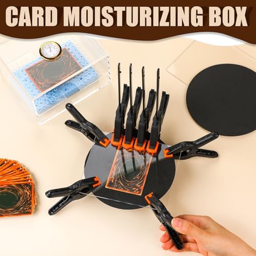 Didaey Card Flattening Kit Trading Card Flattening Tool Kit, Clear, Acrylic