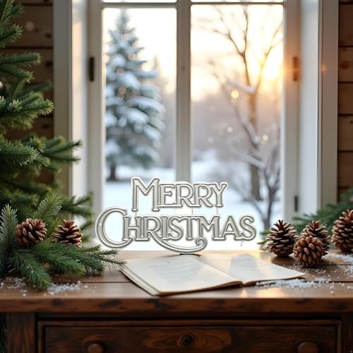 Merry Christmas Metal Cutting Dies, for DIY Christmas Card Making Kit, Embossing Paper Die Cuts, Scrapbook Machine Stencils Storage Pockets Supplies
