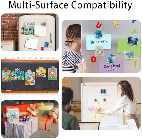 Ouliget DIY Fridge Magnet Craft Set,Blank Clear Acrylic Decorative Fridge Magnets with Adhesive Backing for Office Classroom Cabinets Kitchen,16 Sets, Jigsaw Shape
