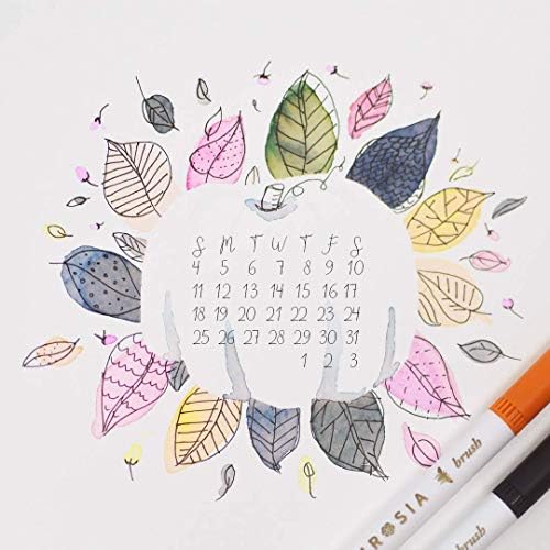 Primrosia 100 Dual Tip Marker Pens, Fineliner and Watercolor Brush Pens for Art Sketching Illustration Calligraphy or Journals Drawing Coloring