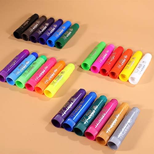 TBC The Best Crafts Paint Sticks,24 Classic Colors, Washable, Non-toxic, Tempera Paint Sticks for Kids and Students
