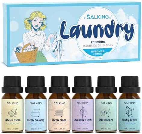 SALKING Laundry Fragrance Oils, Premium Essential Oil for Diffuser for Home