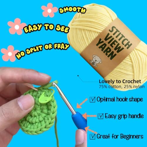 BUNUKY Crochet Kit for Complete Beginners - DIY Starter Kit to Make a Cute Puppy | Step-by-Step Video Tutorials for Easy Learning | Creative Craft Gift for Christmas, Adults, Teens (Butter Bunny)