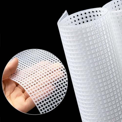 7 PCS Plastic Canvas Sheets, 6 Count Plastic Mesh Sheets for Embroidery, 9.84 x 13 Inch Eye Mesh for Embroidery, Knit Crochet Projects, DIY Handicraft, Make Dividers
