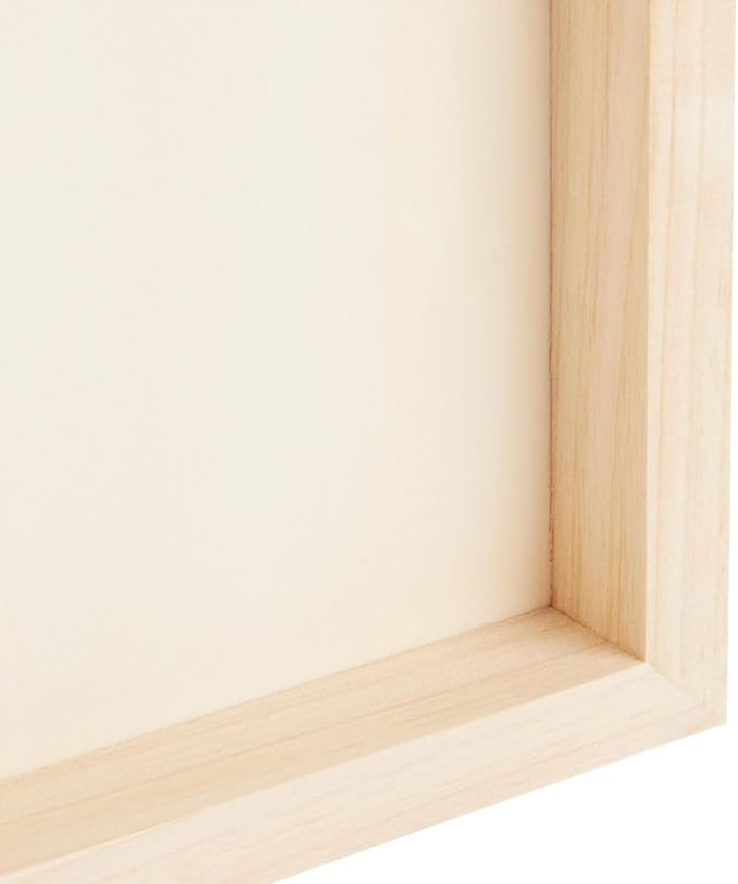 Bright Creations Canvas Boards for Painting - 9 x 12 in, Natural Wood, 6-Pack, Unfinished Deep Cradle - for DIY Wood Panel Signs & Painting Crafts