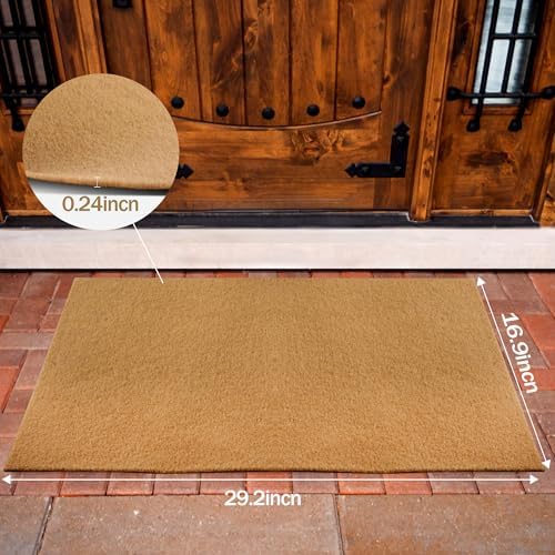 Blank Door Mat for Crafting and Painting, Artificial Coir Doormat Outdoor, Non-Slip Rubber Backing Welcome Mat for Indoor/Outdoor Front Porch Entryway (30x17 Inch)