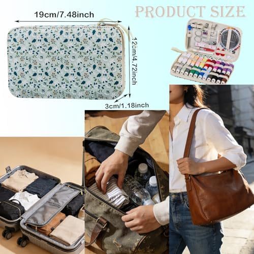 Bobode Travel Sewing Kit with 24 Sewing Thread & Heavy Duty Sewing Needles
