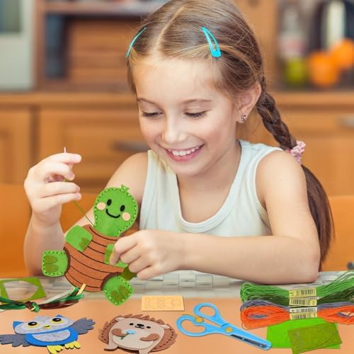 Garma Sewing Kits for Kids Animal Felt Craft Kit for Kids Ages 5-8 8-12