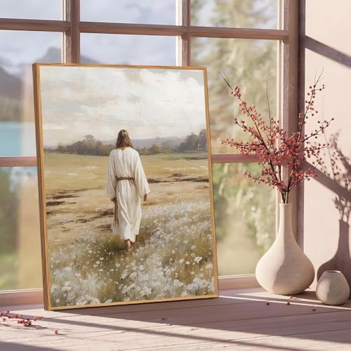 Jesus Paint by Numbers Kit for Adults Framed Canvas 12X16 in, Frameworkless