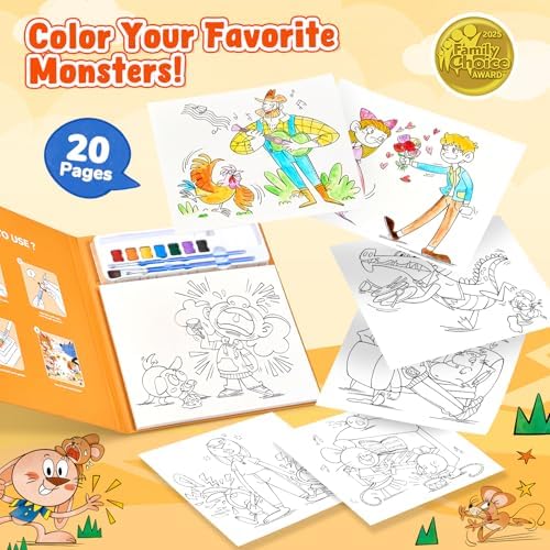 JoyCat Paint with Water Coloring Books for Toddlers (Comics)
