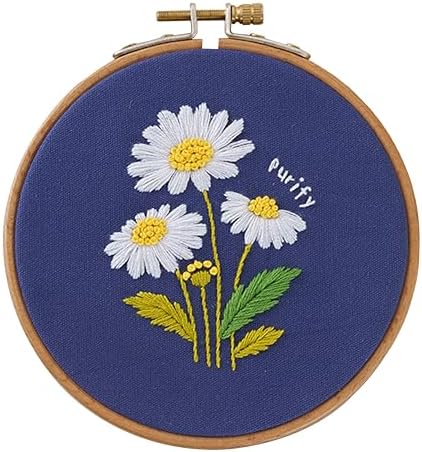 4 Pack Beginner Embroidery Kit for Adults with Tool & Instruction