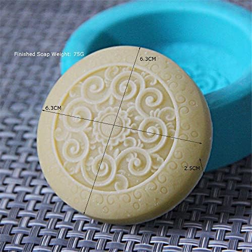 Silicone Soap Molds Kit l Soap Making Supplies l Moldes de Silicona para Resina l Candle Making Silicone Molds (Round 15130-7)