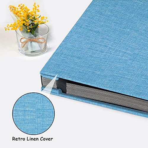 Zesthouse Photo Album Self Adhesive Pages, 60 Pages Magnetic Scrapbook Albums with Sticky Page, Photos Album Holds 8x10 & 5X7 & 4x6 & 6x8 & 3x5, Large Picture Book Ideal Gift for Family Wedding Baby