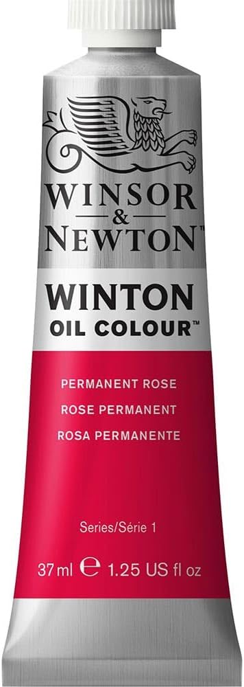 Winsor & Newton Winton Oil Color, 37ml Tube, Permanent Rose | High-quality pigments, Durable, Lightfast, Permanent, Uniform Consistency, Great Pigment Load