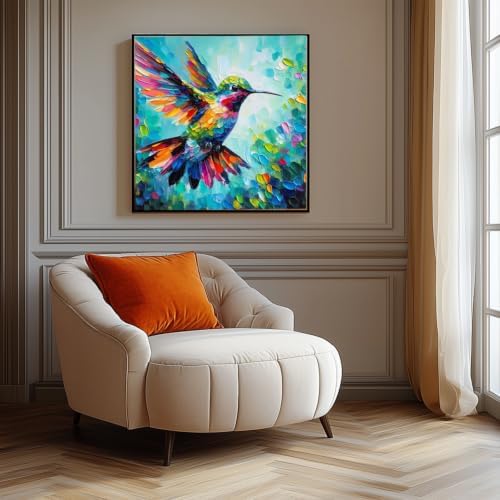AIBOERL Animal Hummingbird Paint by Numbers Kit for Adults Beginners