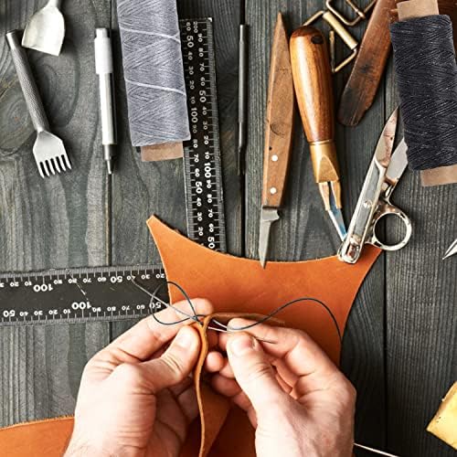 Waxed Thread and Leather Needles Kit, 110 Yards, 7 Pieces