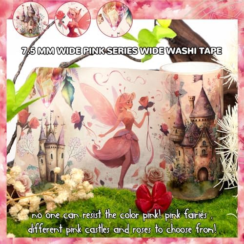 Ieebee 23 Rolls Magic & Fairy Washi Tape Set for Journaling & Scrapbooking