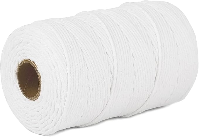 PerkHomy Cotton Butchers Twine String 700 Feet 2mm Twine for Cooking Food Safe Crafts Bakers Kitchen Butcher Meat Turkey Sausage Roasting Gift Wrapping Gardening Crocheting Knitting