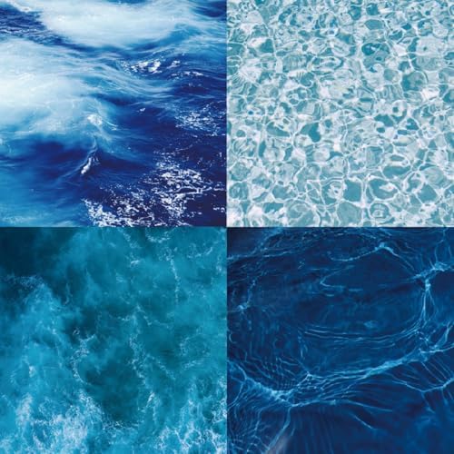Scrapbook Paper Pad, 6x6 Inch, Single-Sided Decorative Craft Paper, 24 Sheets for Scrapbooking, Cardmaking & DIY Crafts – Ocean Blue