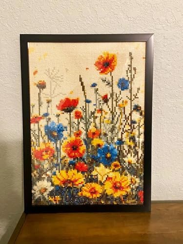 Benjenes Wild Flowers Diamond Art Kits for Adults, Diamond Painting Kits