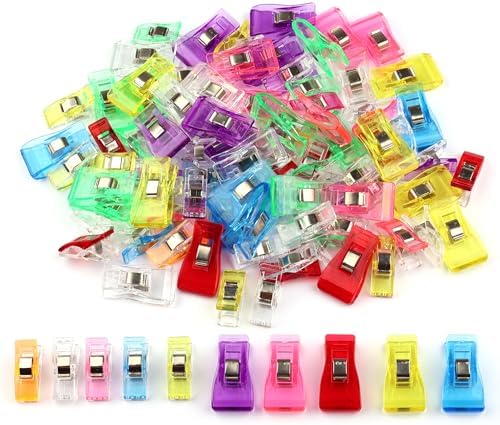 100 Pack Sewing Clips and Fabric Clip, Sewing Notions for Quilting Supplies