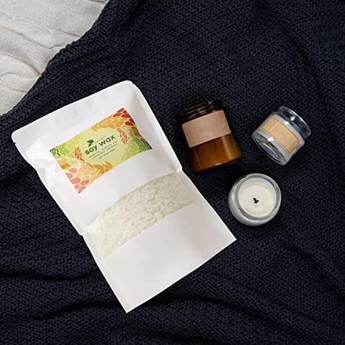 Candle Making Soy Wax-2 lb Bag（32oz）-Pure Nature DIY Soy Wax Flakes