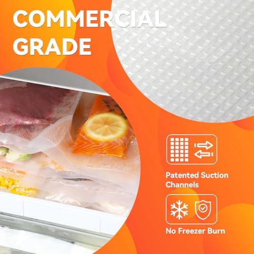 Wevac Vacuum Sealer Bags 6"x10", 200 Pint Bags, Fits Food Saver Sealers