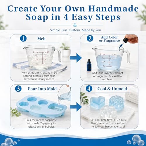 MAQIHAN Soap Base Natural 14.8oz - Clear Glycerin Base for Soap Making