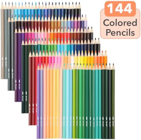 Mr. Pen- Colored Pencils, 144 Pack, Soft Core Professional Color Pencils | Vibrant Shades for Coloring Books, Artists, Kids, Adults & Beginners, Sketching, Shading, Blending & Drawing Supplies