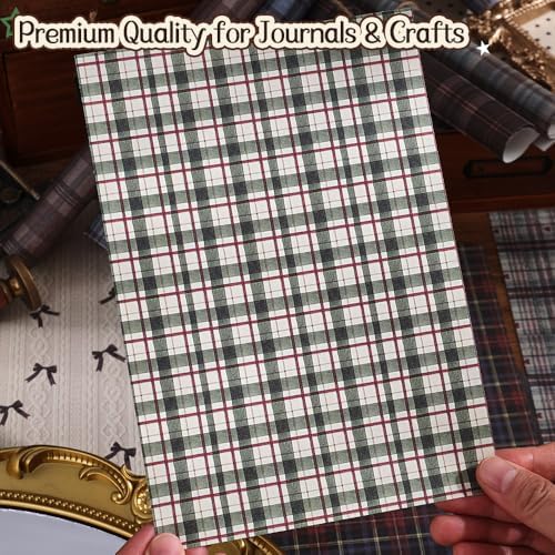 icceemee 160 Sheets of pinstripe Scrapbook Paper, journaling Scrapbook Supplies Craft Collage Paper Set, Junk Journal Bullet Journal Poster Room Decor for Card Making Decorative Gifts