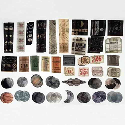 Esweny 200PCS Vintage Scrapbooking Supplies Kit for Journaling, Scrapbook Sticker Paper Pack for Junk Journal Planners Aesthetic Cottagecore Room Decor Wall Art Collage Album