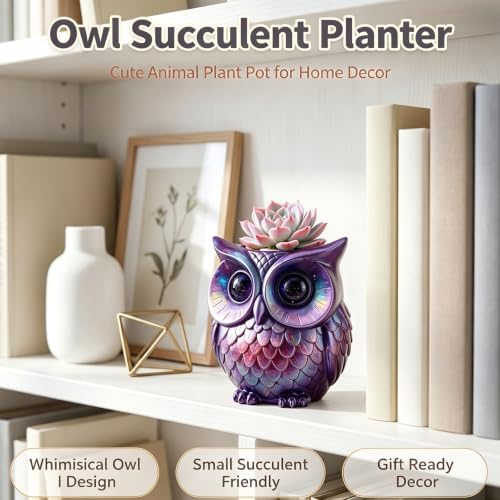 Owl Silicone Resin Mold for Epoxy Casting Succulent Pot Pen Holder