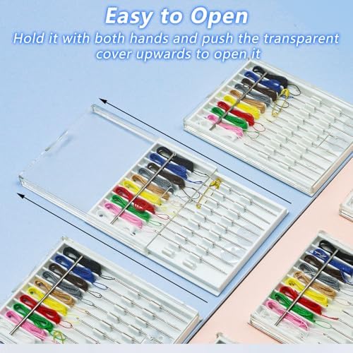 Yasdyri 10 Boxes Quick Fix Sewing Kit with Needles and Thread Box