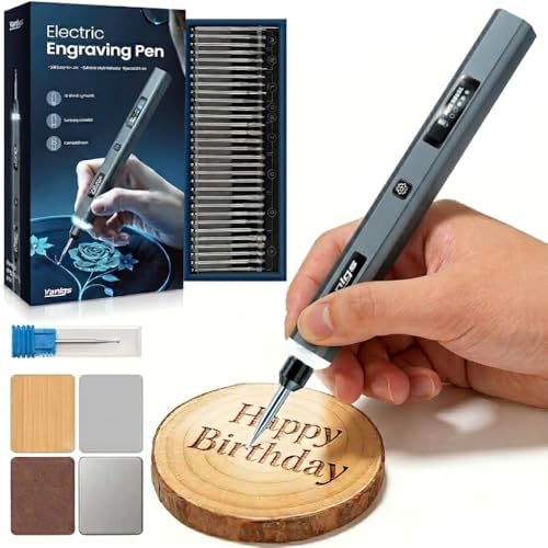Vanlgs Engraving Pen for Metal Wood Glass Plastic Gift for Teens, Dark Gray