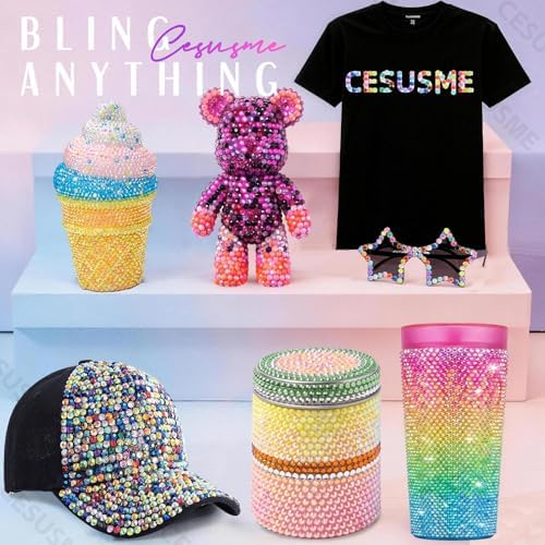 28000Pcs Color Rhinestones Bedazzling Kit, Purple Resin Rhinestones