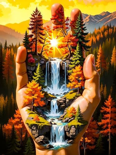 Diamond Art Kits for Adults & Beginners, Forest Diamond Painting Kit