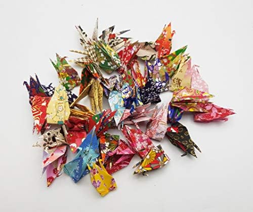 100 Origami paper crane Washi Paper Mixed patterns Origami crane Made of 3x3 inch Japanese Print Chiyogami Paper Art Ornament Decoration