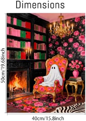 pchmcu DIY Ghost Paint by Numbers Kits for Adults,Paint by Number for Adults Beginner,Halloween Paint by Numbers Kits on Canvas Without Frame for Home Wall Decor 16x20inch
