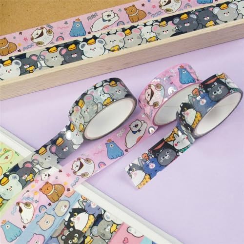 20 Rolls Cute Animals Washi Tape Set