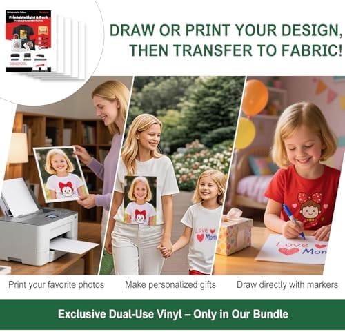Convend The Ultimate Accessories Bundle for Maker and All Explore Air | The Starter Kit with Deluxe gift packaging,Weeding Tools,Glitter Vinyl,Permanent Vinyl,Transfer Paper for Crafting Projects