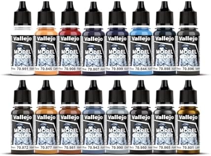 Vallejo - American Civil War Acrylic Paint Set | Model Color | Figure Color Series Historical Miniature Kit to Achieve Historical Accuracy with Artist-Grade Pigments | 16 Bottles x 18 ml (0.6 fl.oz.)