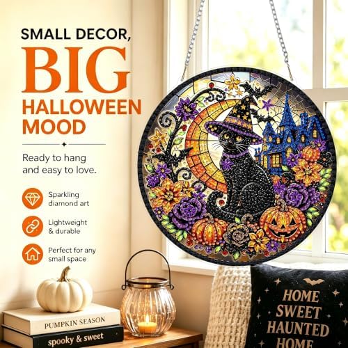 Halloween Hanging Diamond Art Kits for Adult Diamond Painting Kit Pendant