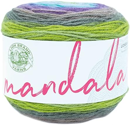 Lion Brand Yarn, Mandala DK Crochet Yarn, Ghidorah, Multicolor, 1 Pack