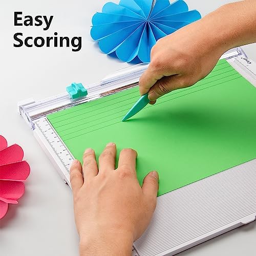 Ecraft Paper trimmer Scoring Board: 12 x12 inch craft paper cutter - folding & Scorer for cover of book & Gift box and Photo etc