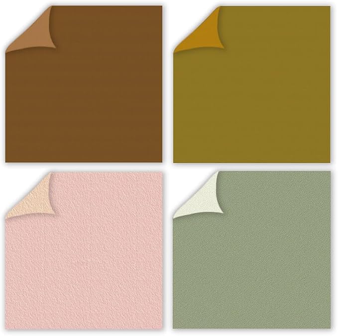 Scrapbook Paper Yellow Brown Patterned Paper Pad 12×12,24 Sheets Double-Sided Bobo Floral Scrapbooking CardStock Papers Pad for Holiday Cardmaking DIY Origami Decorative Craft Papers.