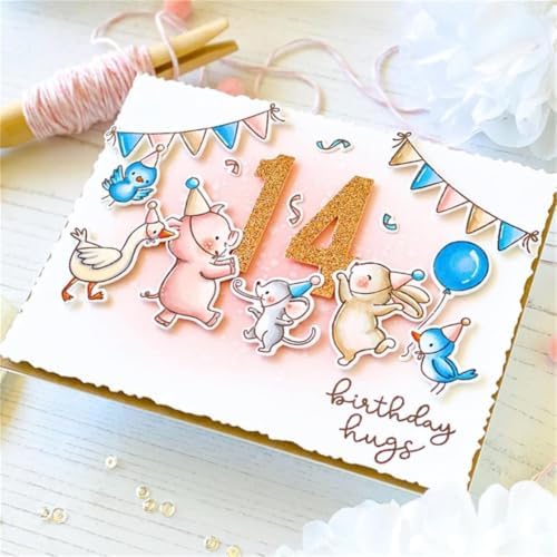 Cutting Dies Metal Stencils Scrapbooking Tools DIY Embossing Template for Paper Card Making Album Arts Crafts Supplies (0-9 Numbers-8.5x6.4cm)