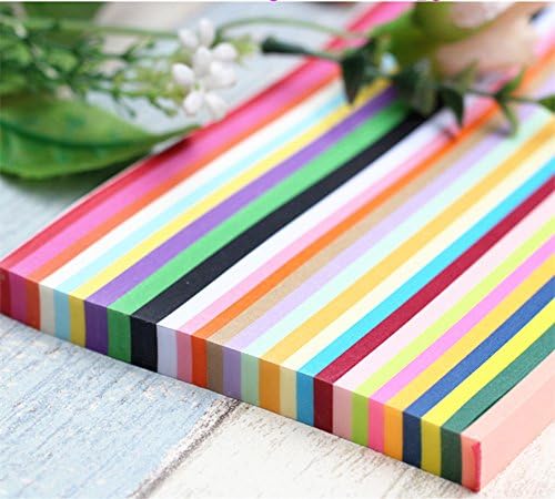 Mluchee 2340 Sheets Folding Stars Paper Strips Double Sided Lucky Colorful Stars 25 Colors Decoration Folding Paper for Thanksgiving Christmas Gifts Crafting Supplies, School Teaching, DIY Projects
