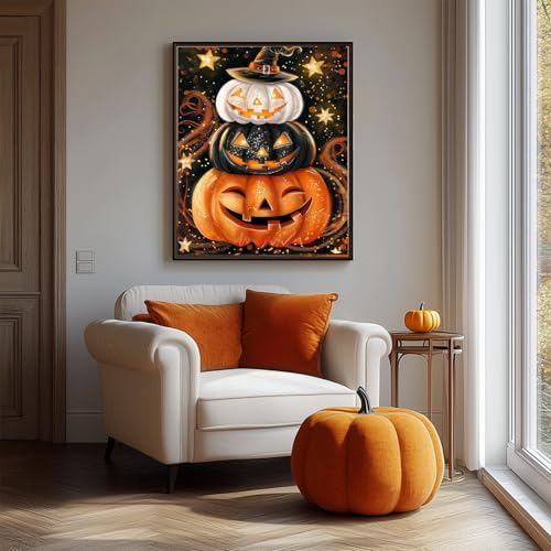 AIBOERL Paint by Numbers Kit for Adults Beginner,Halloween Fall, 12X16In